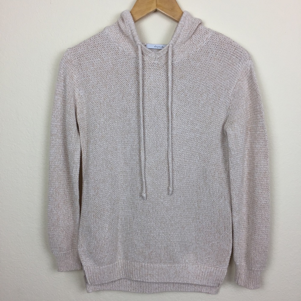 haper lane heather cream hoddie sweater